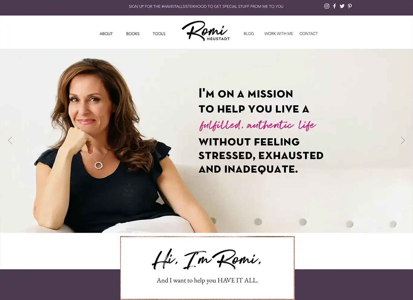 Best Author Website #3 Romi Neustadt